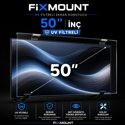 FIXMOUNT 50 İnç TV Ekran Koruyucu