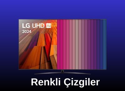 LG 42 inç TV tek taraf çizgili panel onarımı